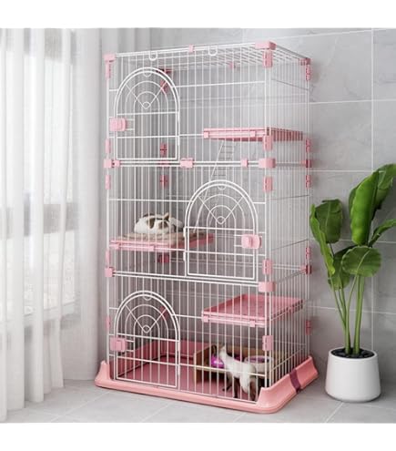 キャットケージ　ペットケージ　3段　ピンク Amazon.co.jp: TAPA 3段 幅76×奥行き50.5×高133cmキャットケージ 猫